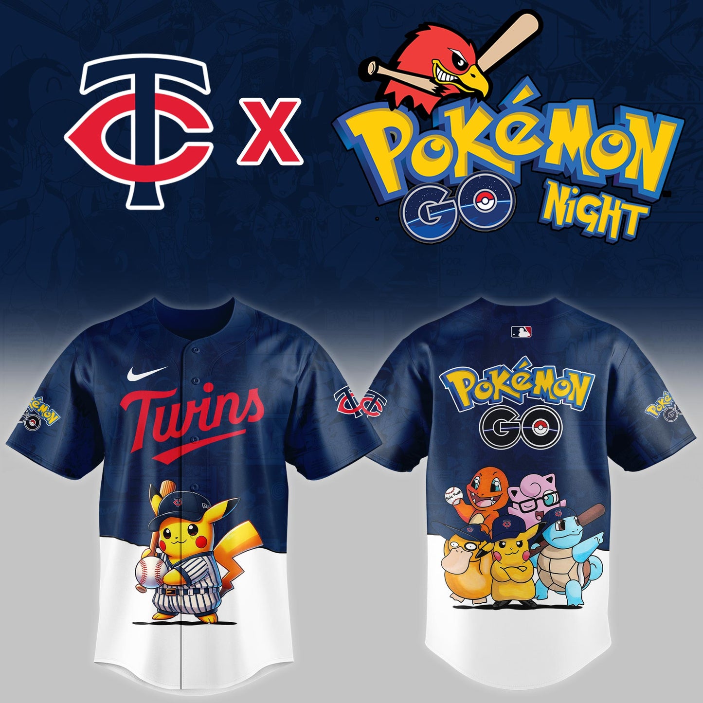 Minnesota Twins 2025 Pokémon GO Night Limited Jersey