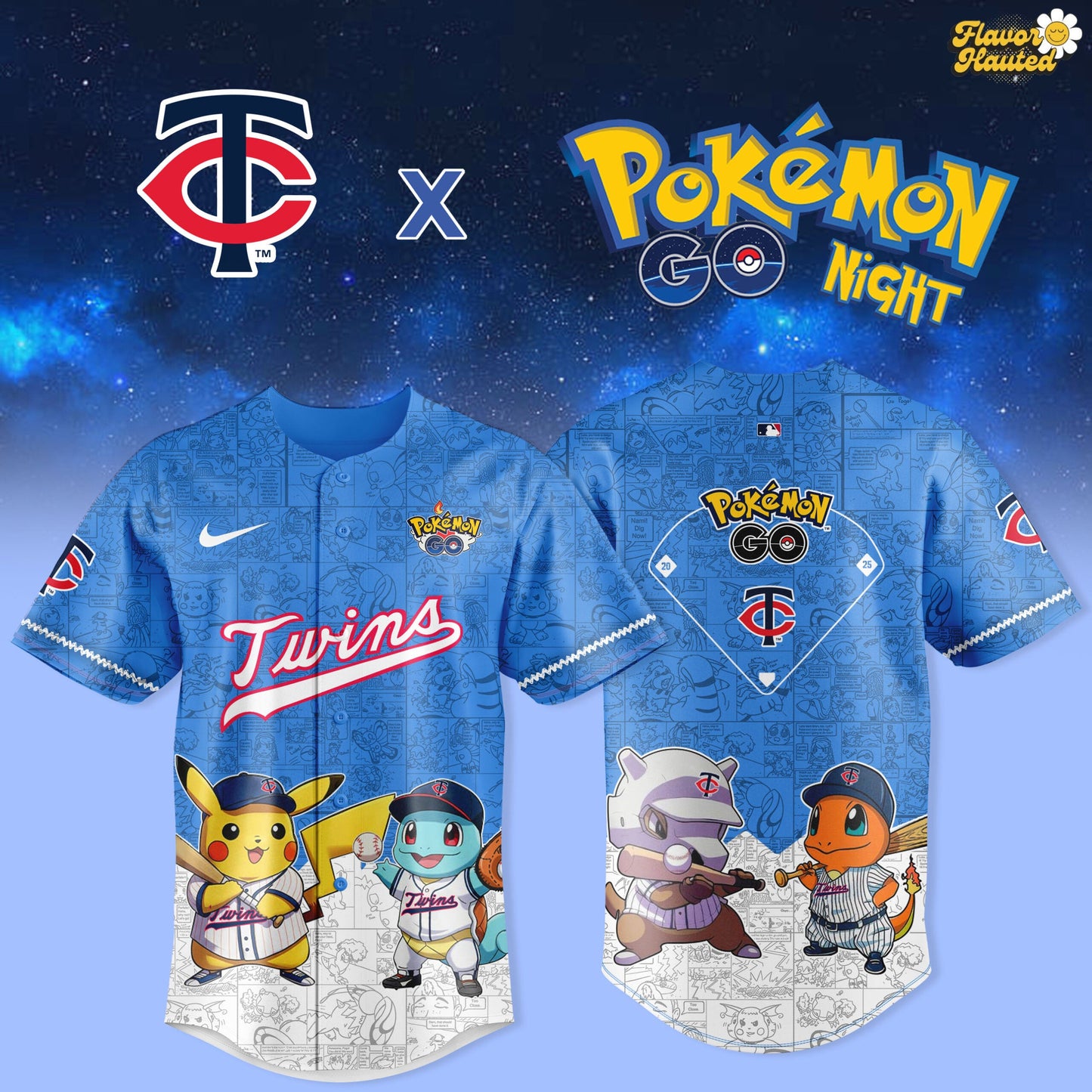 Minnesota Twins 2025 Pokémon GO Night Limited Jersey