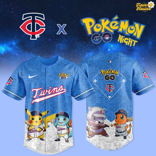 Minnesota Twins 2025 Pokémon GO Night Limited Jersey