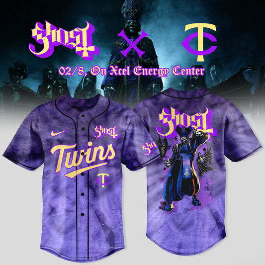Minnesota Twins x Ghost Band World Tour 2025 Jersey