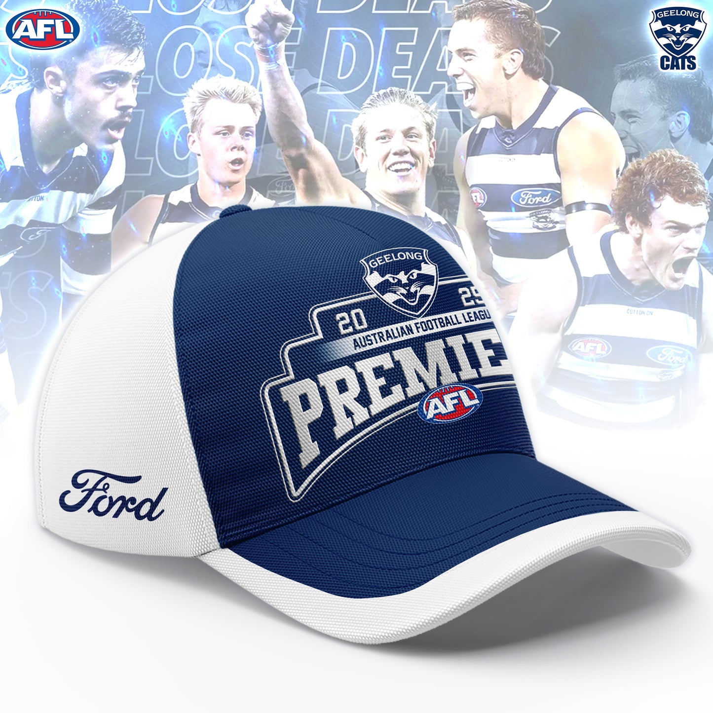 GEELONG CATS– AFL 2025 Champions Half Zip