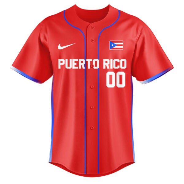 Puerto Rico National Basketball Team – 2025 FIBA Jersey Baseball Custom