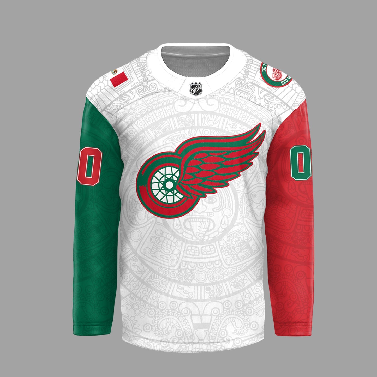 Limited Edition Red Wings x Mexican Heritage Night 2025 Custom Hockey Jersey