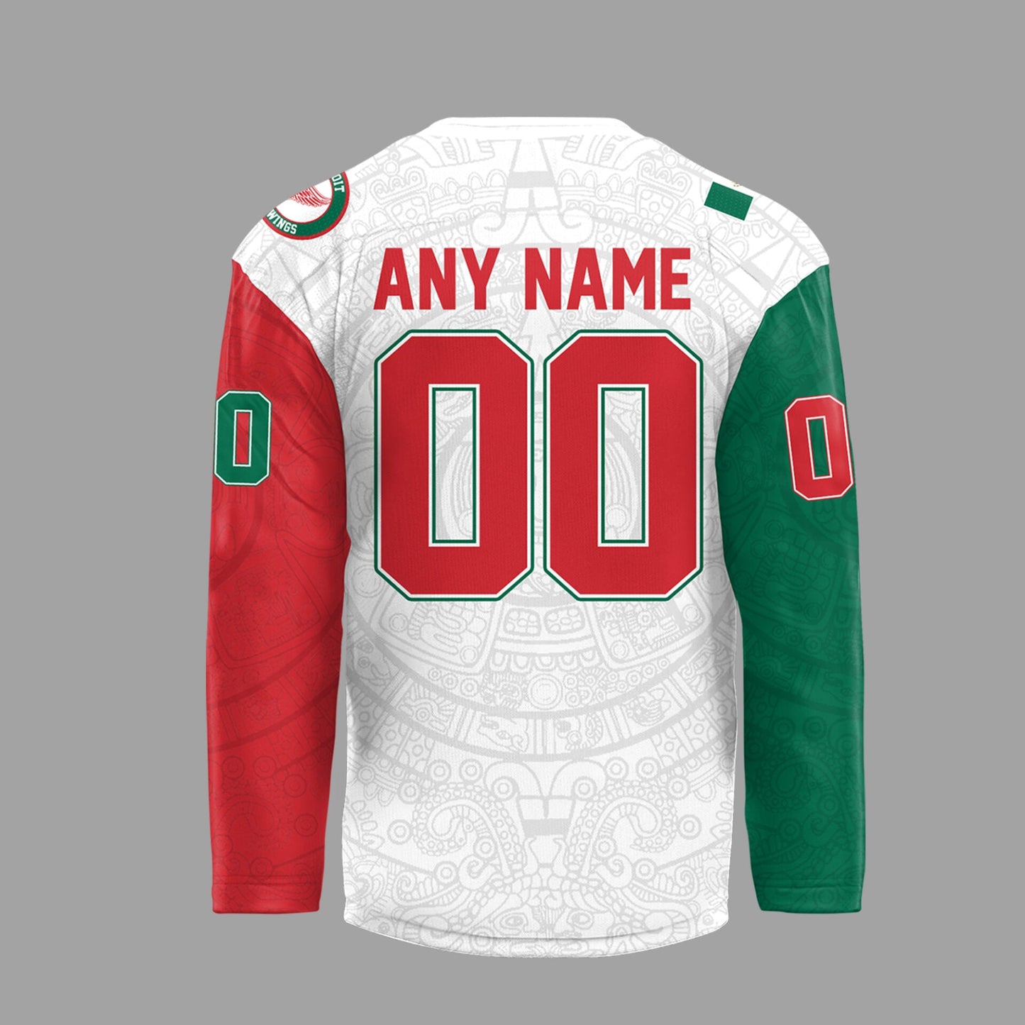 Limited Edition Red Wings x Mexican Heritage Night 2025 Custom Hockey Jersey