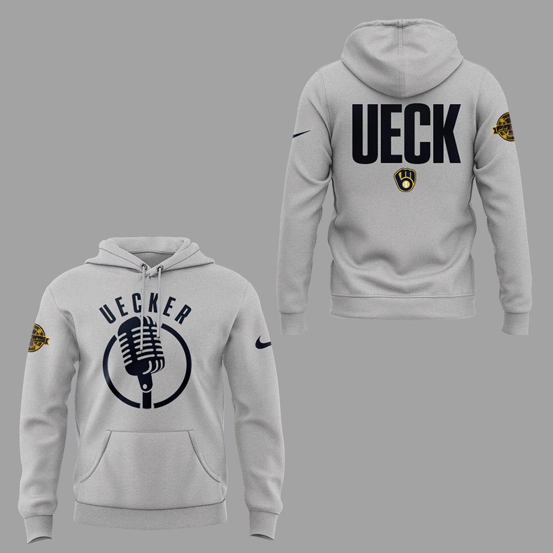 Limited Edition Brewers Baseball Honoring Mr. Baseball Bob Uecker Hoodie