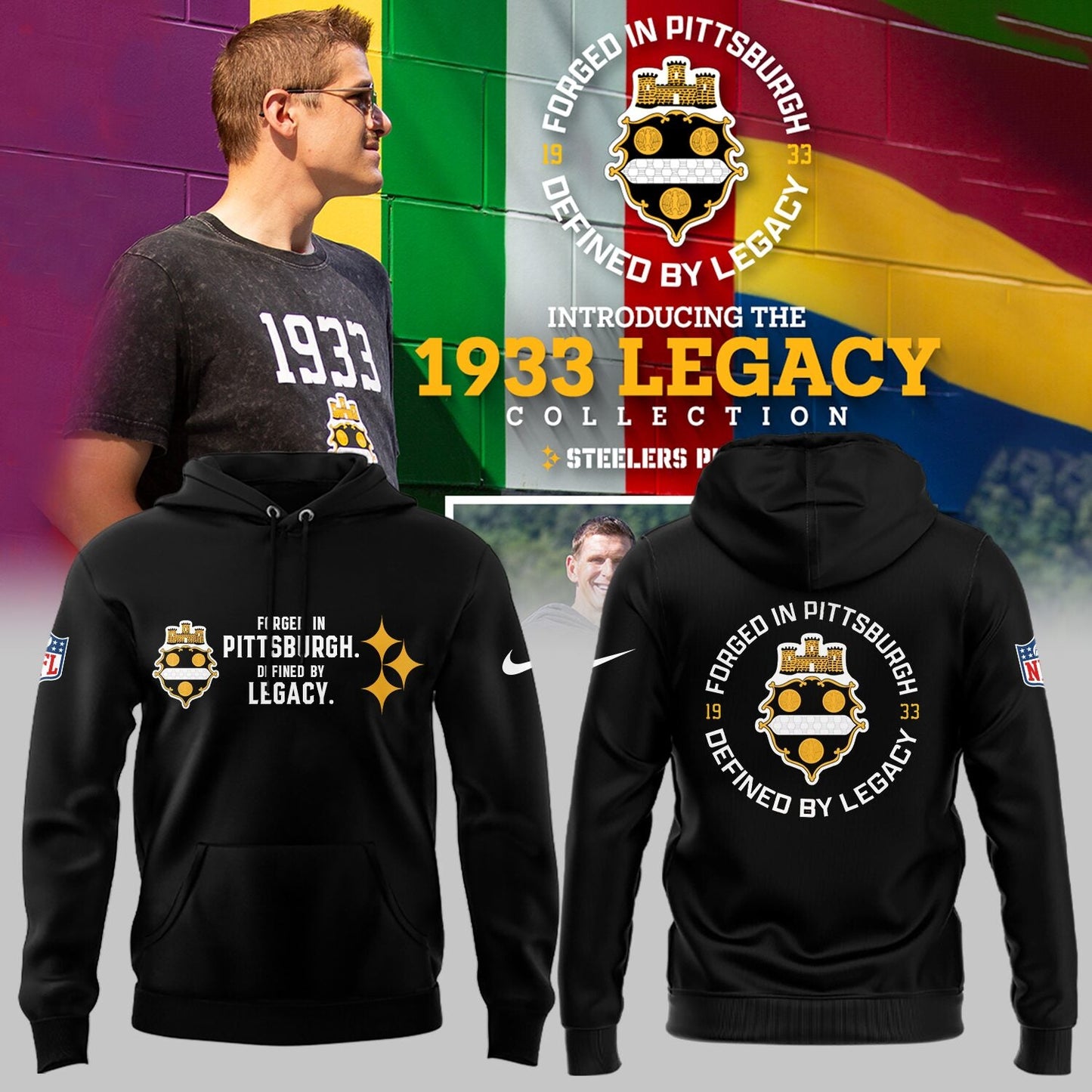 Limited Edition Steelers The 1933 Legacy Collection Hoodie