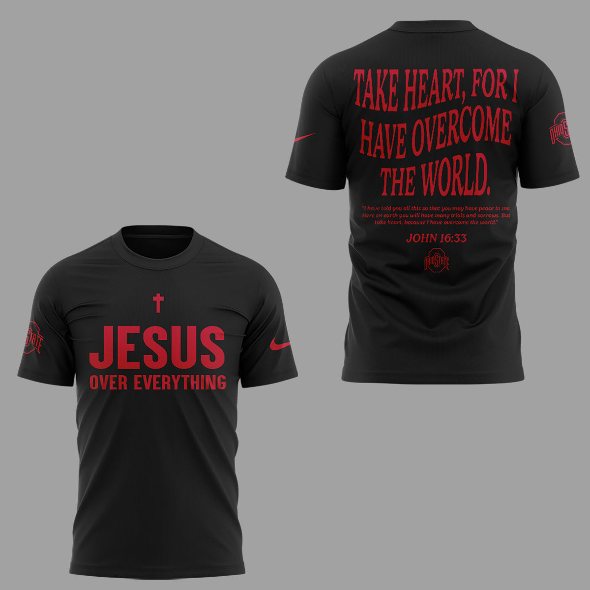 Limited Edition JESUS Over Everything Black TShirt