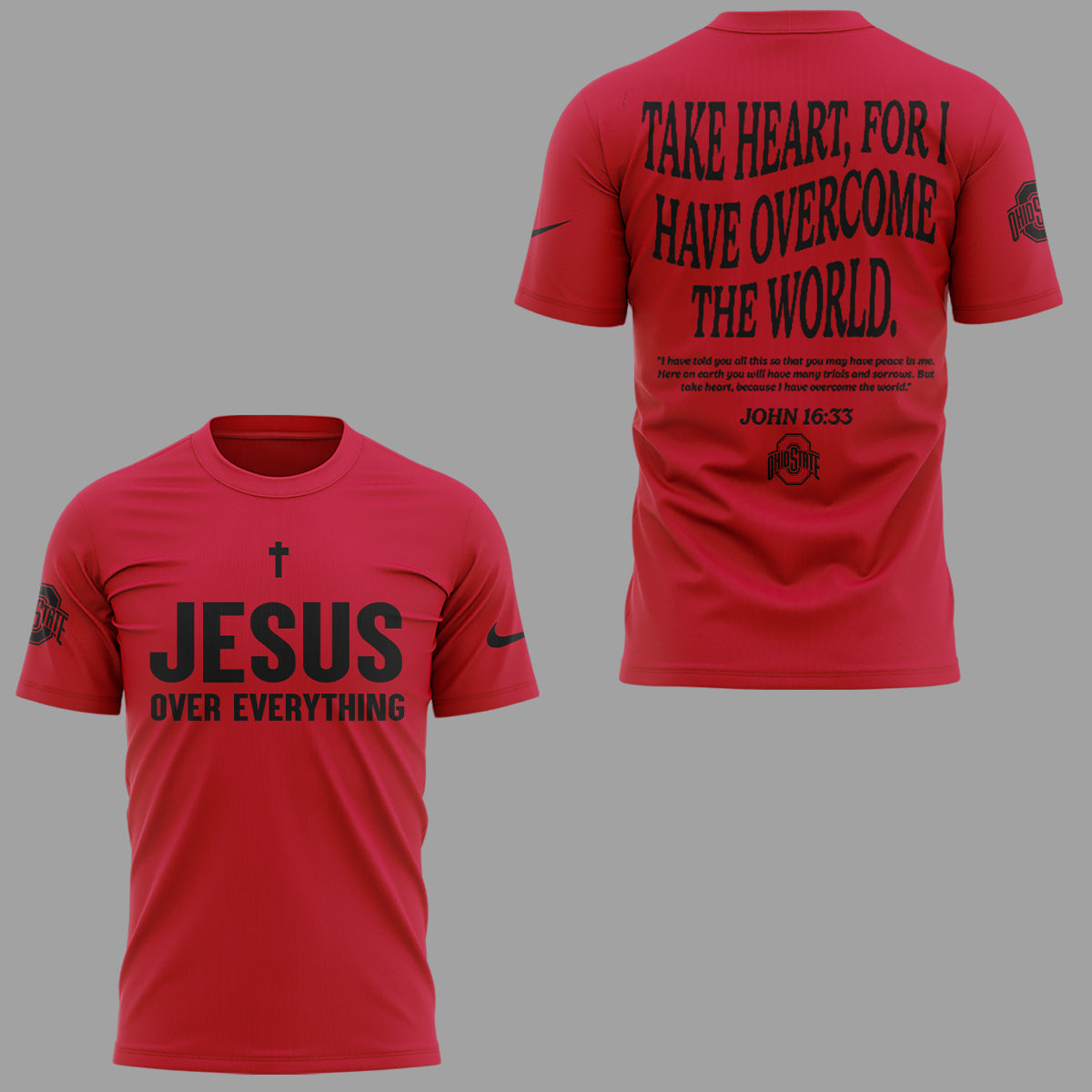 Limited Edition JESUS Over Everything Red TShirt