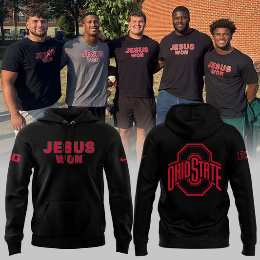 Ohio State Buckeyes Jesus Won Limited Edition Hoodie