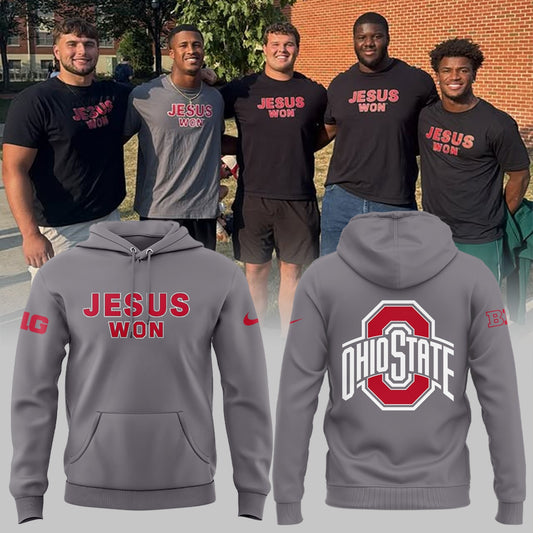 Ohio State Buckeyes Jesus Won Limited Edition Hoodie