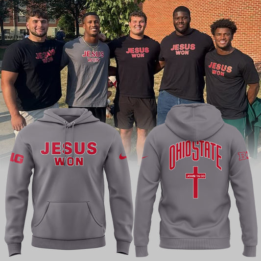 Ohio State Buckeyes Jesus Won Limited Edition Hoodie
