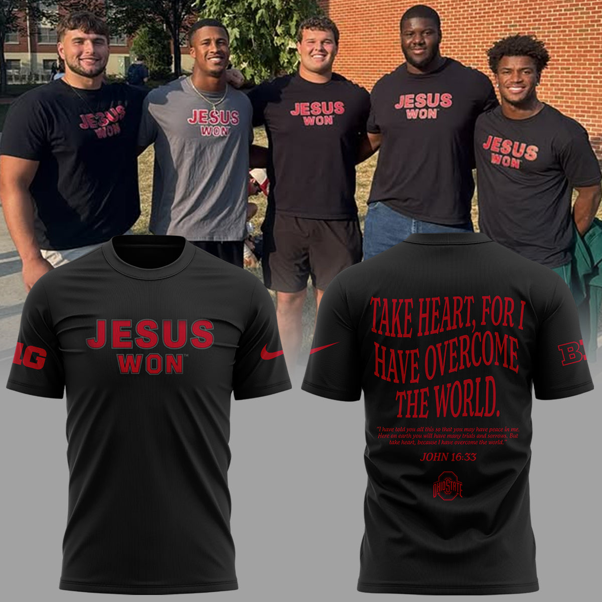 Limited Edition JESUS WON Black TShirt