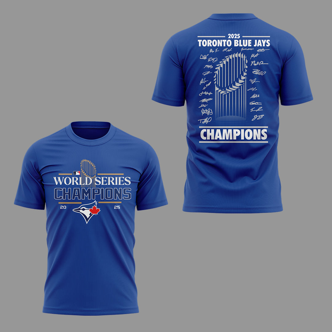 Limited Edition Toronto Blue Jays World Series Champions 2025 Combo T-shirt