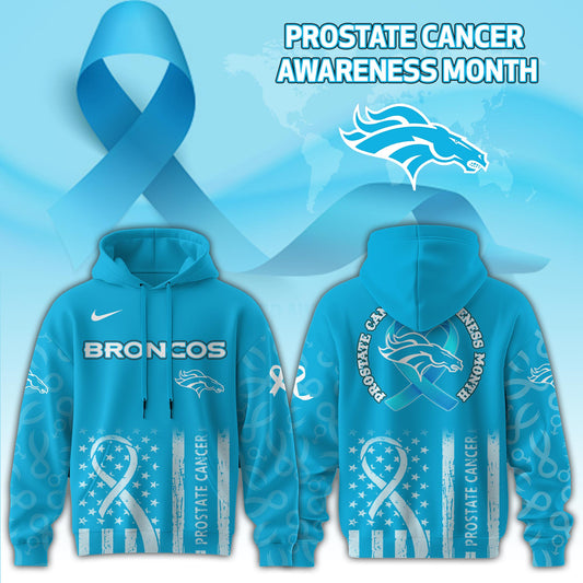Denver Broncos x Prostate Cancer Awareness Hoodie Edition