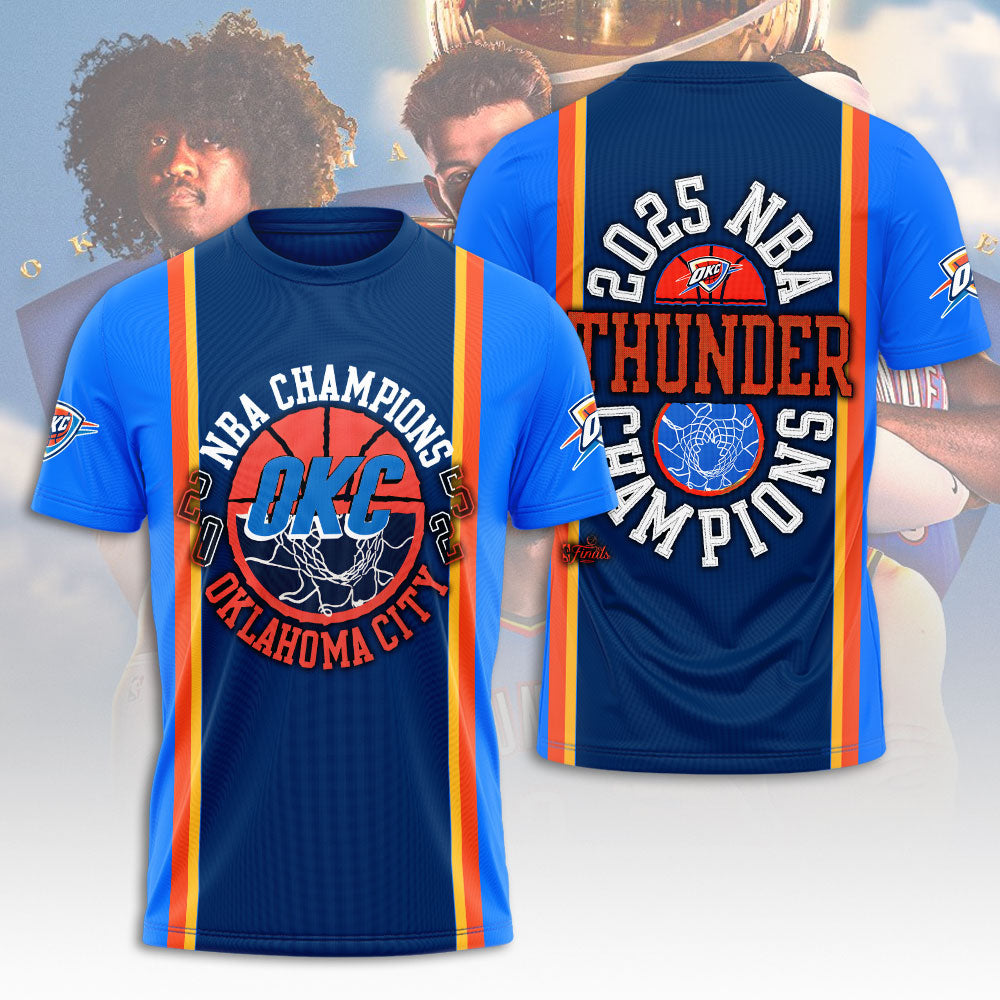 OKC THUNDER 2025 NBA CHAMPIONS T-Shirt
