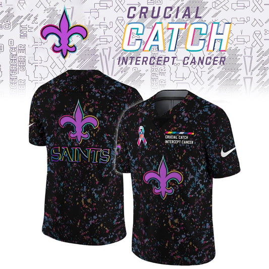 New Orleans Saints Crucial Catch Limited Football Jersey
