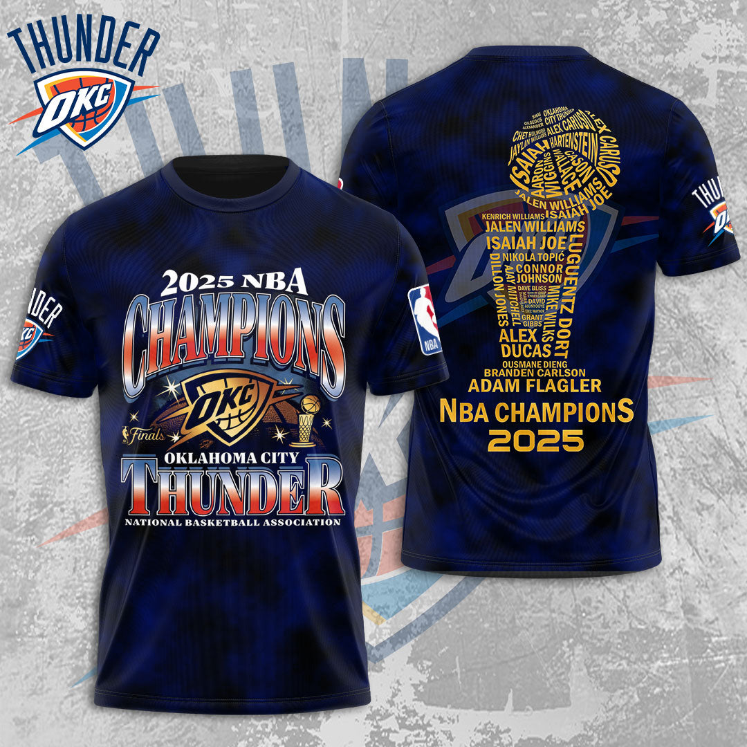 OKC THUNDER 2025 NBA CHAMPIONS T-Shirt