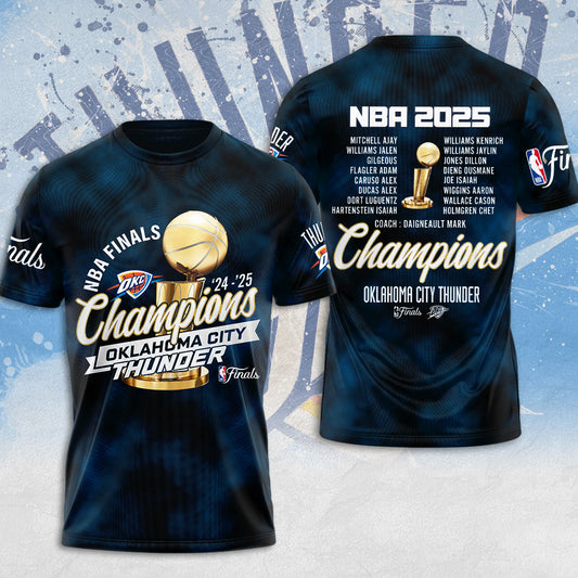 OKC THUNDER 2025 NBA CHAMPIONS T-Shirt