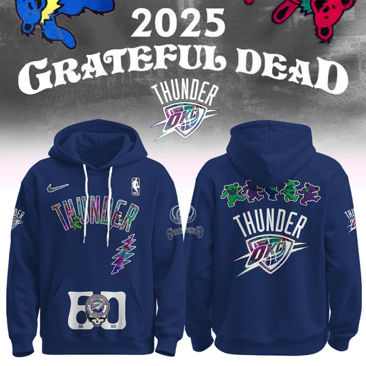 Oklahoma City Thunder x Grateful Dead 60th Hoodie Editions Limited 1965 2025