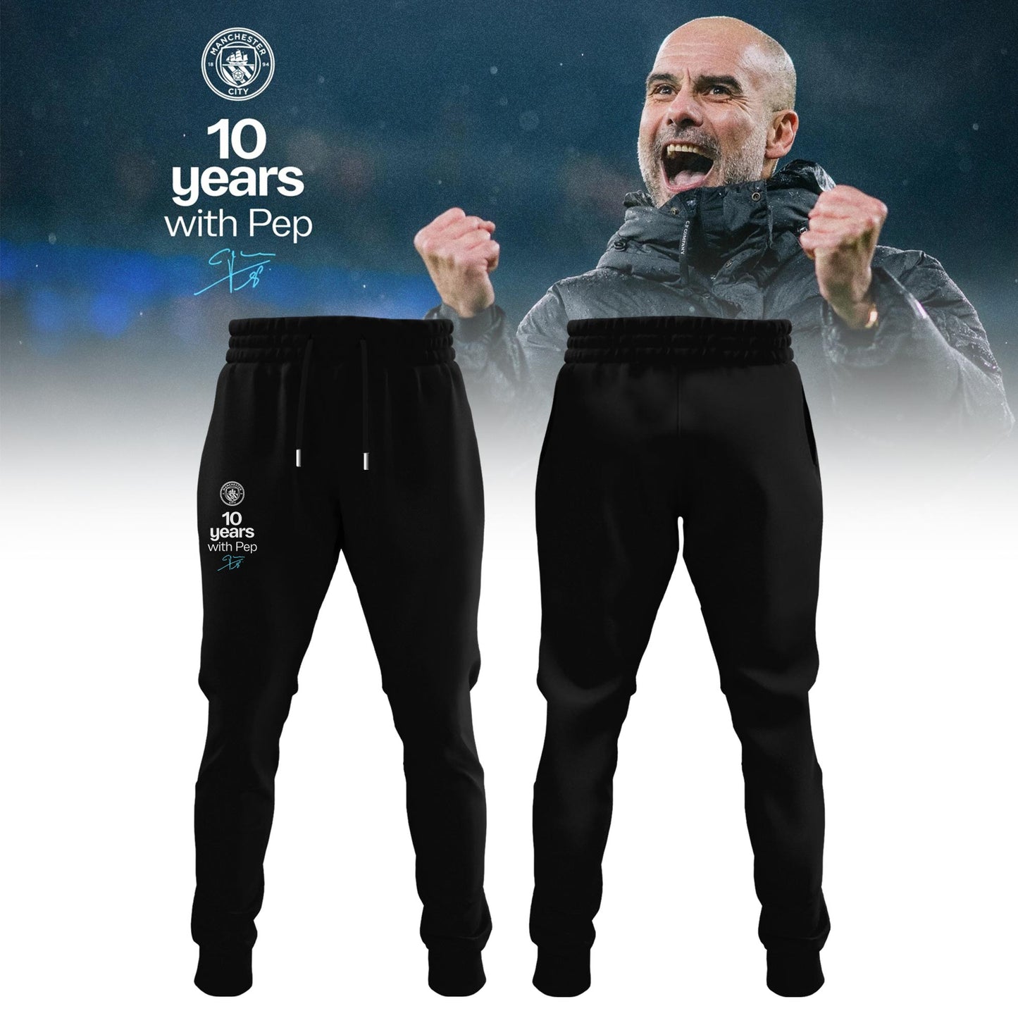 Man City Thank You Pep Limited Edition T-Shirt