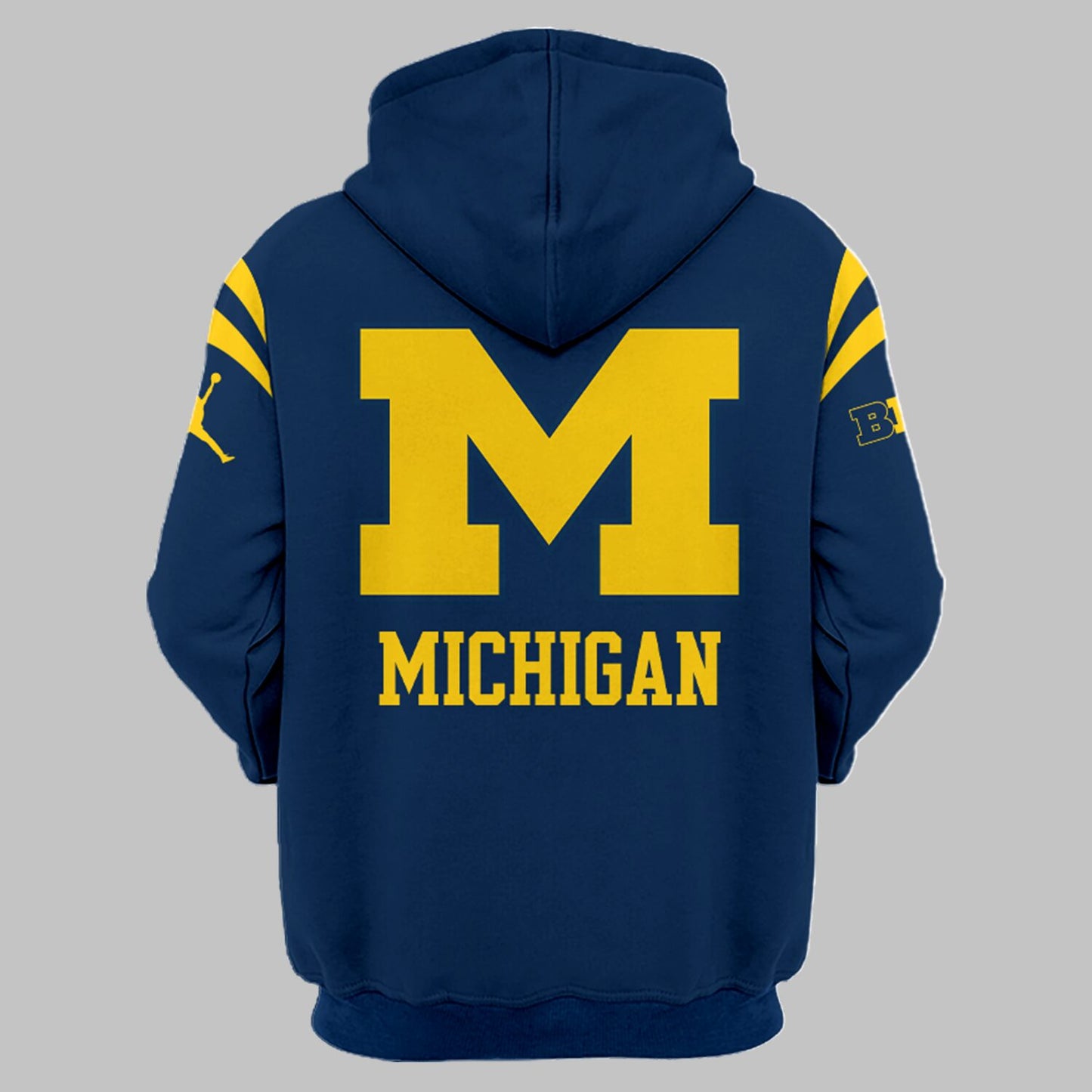 Limited Edition Michigan Printed Logo Navy Hoodie