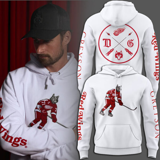 Greyson x Detroit Red Wings White Hoodie