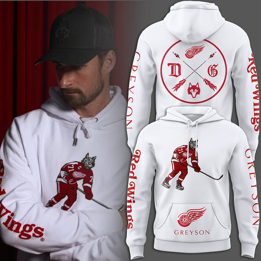 Greyson x Detroit Red Wings White Hoodie