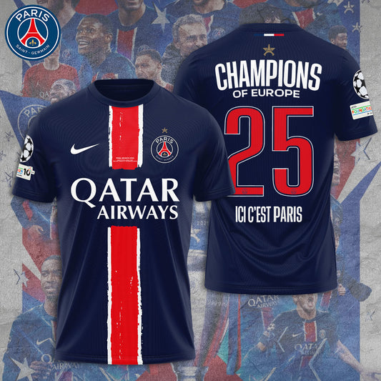 Paris Saint-Germain UEFA CHAMPIONS 2025 T-Shirt