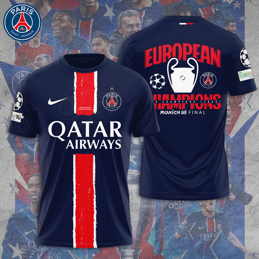 Paris Saint-Germain UEFA CHAMPIONS 2025 T-Shirt