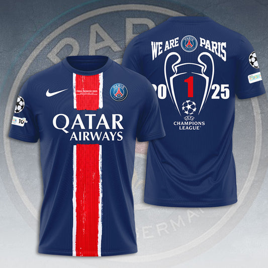 Paris Saint-Germain UEFA CHAMPIONS 2025 T-Shirt