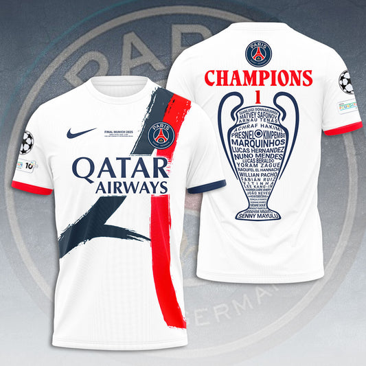 Paris Saint-Germain UEFA CHAMPIONS 2025 T-Shirt