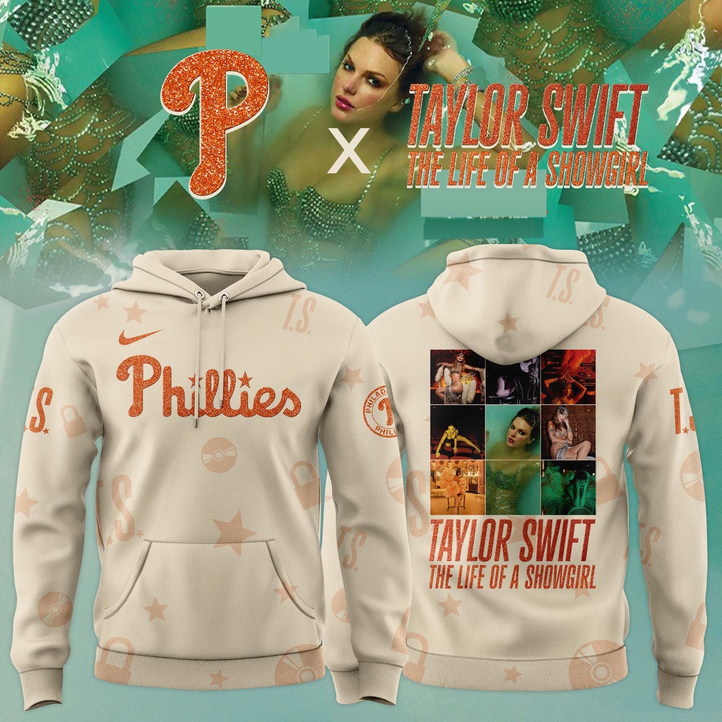 MLB x Taylor Swift “The Life of a Showgirl” 2025 Limited Editions Jersey Hoodie