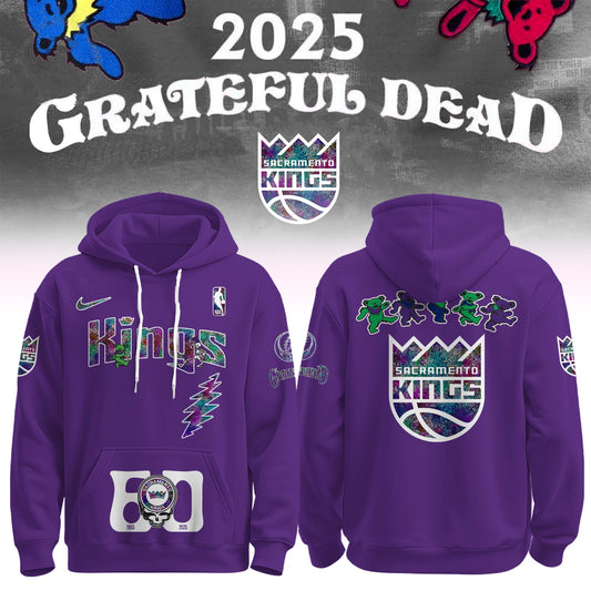 Sacramento Kings x Grateful Dead 60th Hoodie Editions Limited 1965 2025