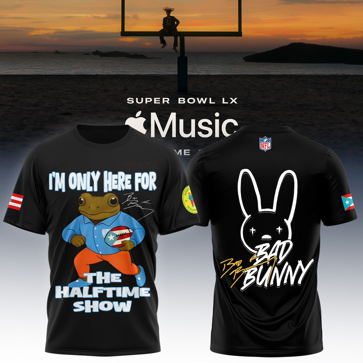 NFL x Bad Bunny Super Bowl Tshirt