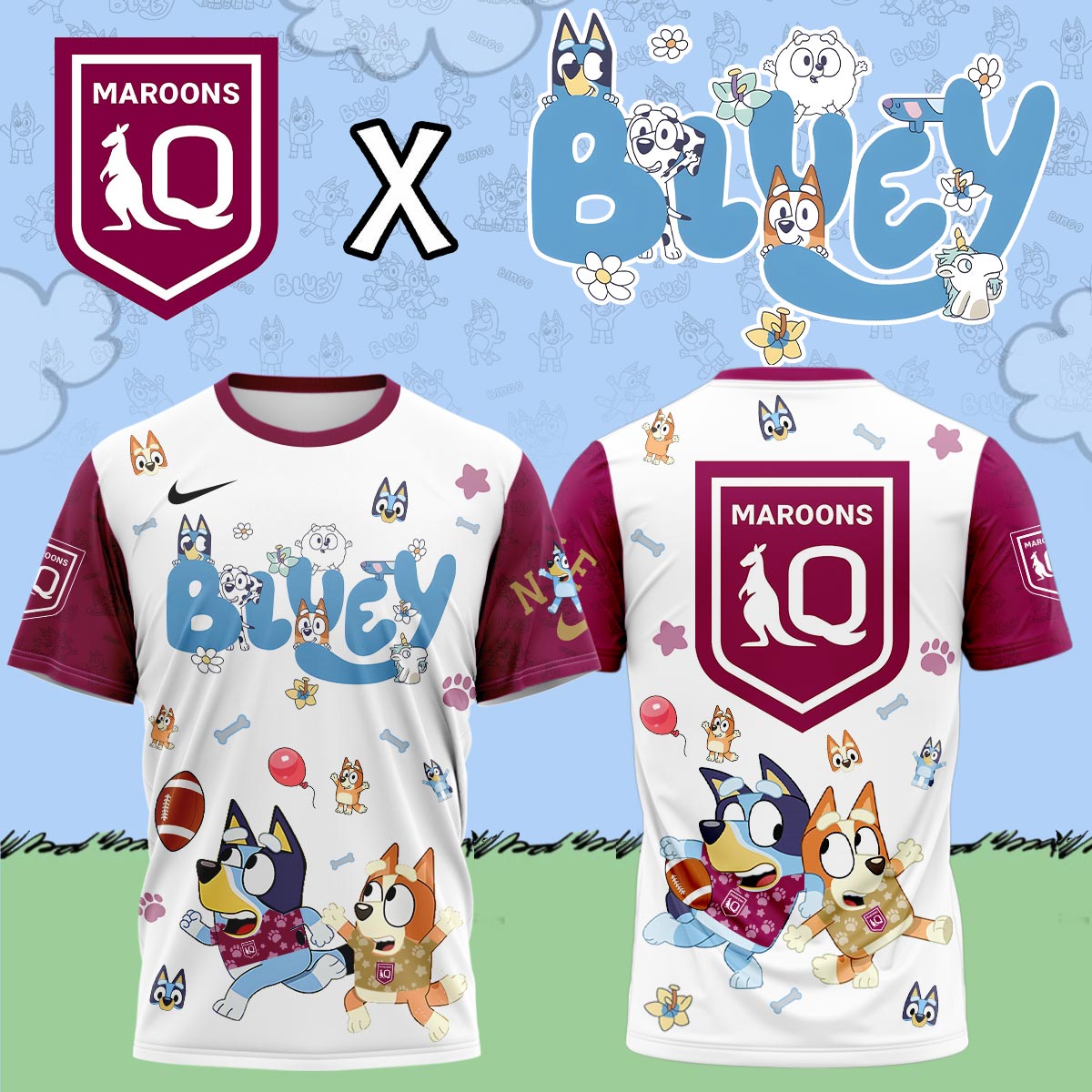 Queensland – Bluey and Bingo tshirt