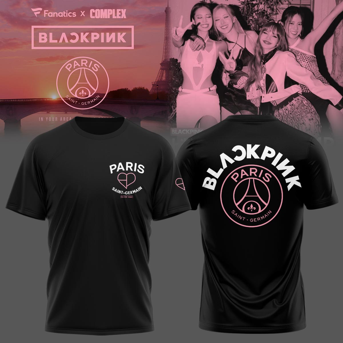 PSG x BLACKPINK Limited Edition 2025 New – TSHIRT&CAP
