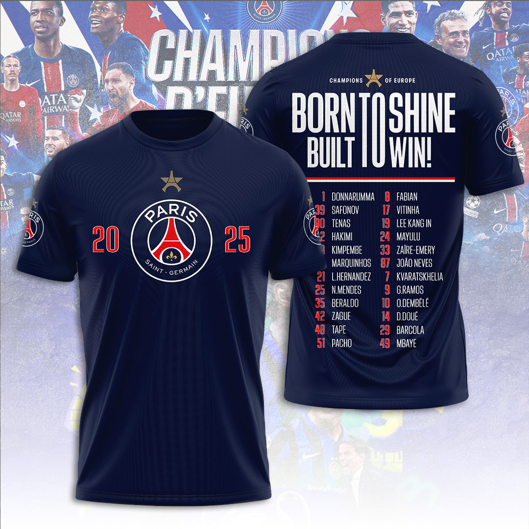 Paris Saint-Germain UEFA CHAMPIONS 2025 T-Shirt
