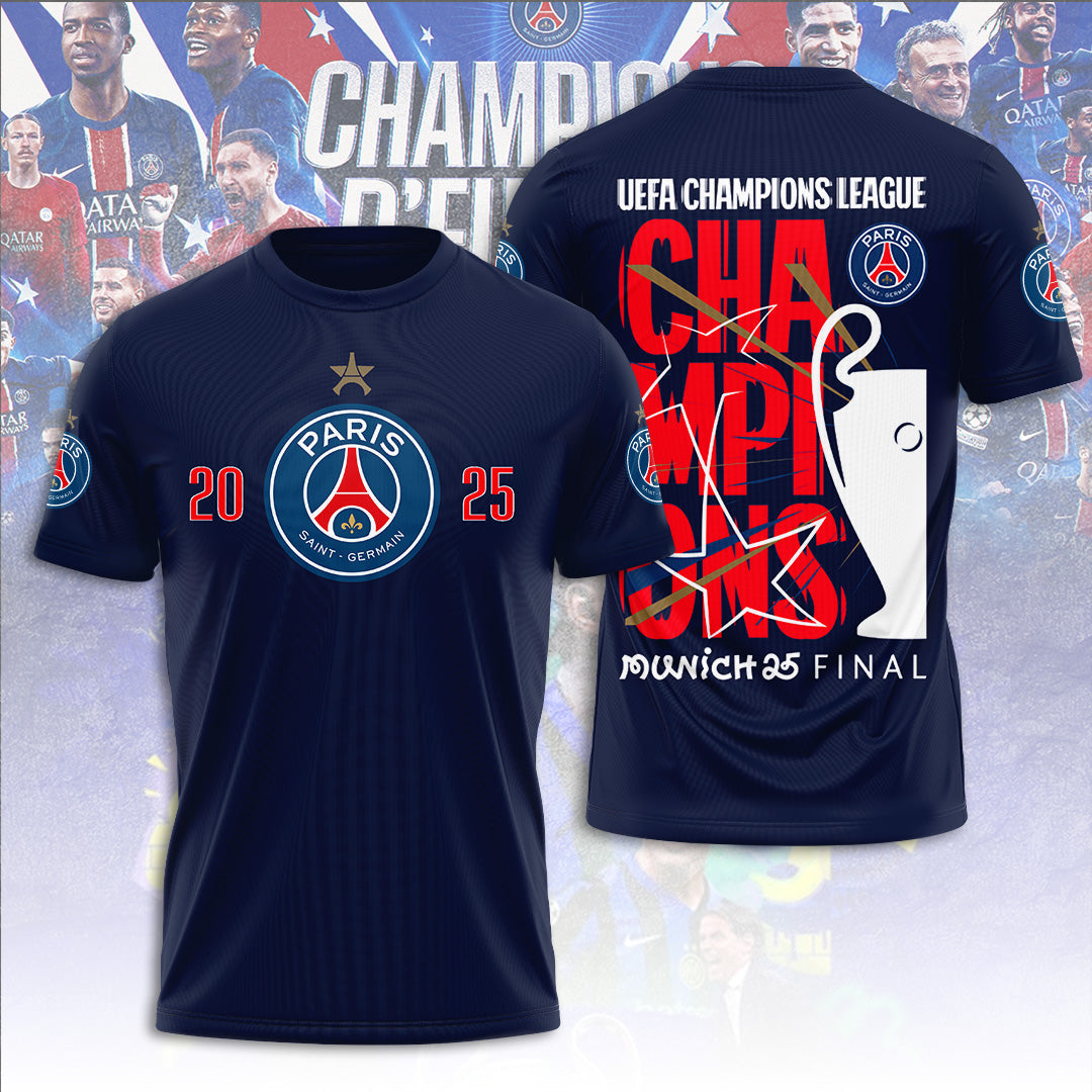 Paris Saint-Germain 3D Apparels T-Shirt