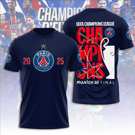 Paris Saint-Germain 3D Apparels T-Shirt