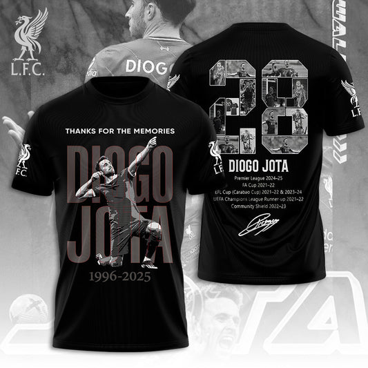 Diogo Jota Thank You For Memories T-Shirt