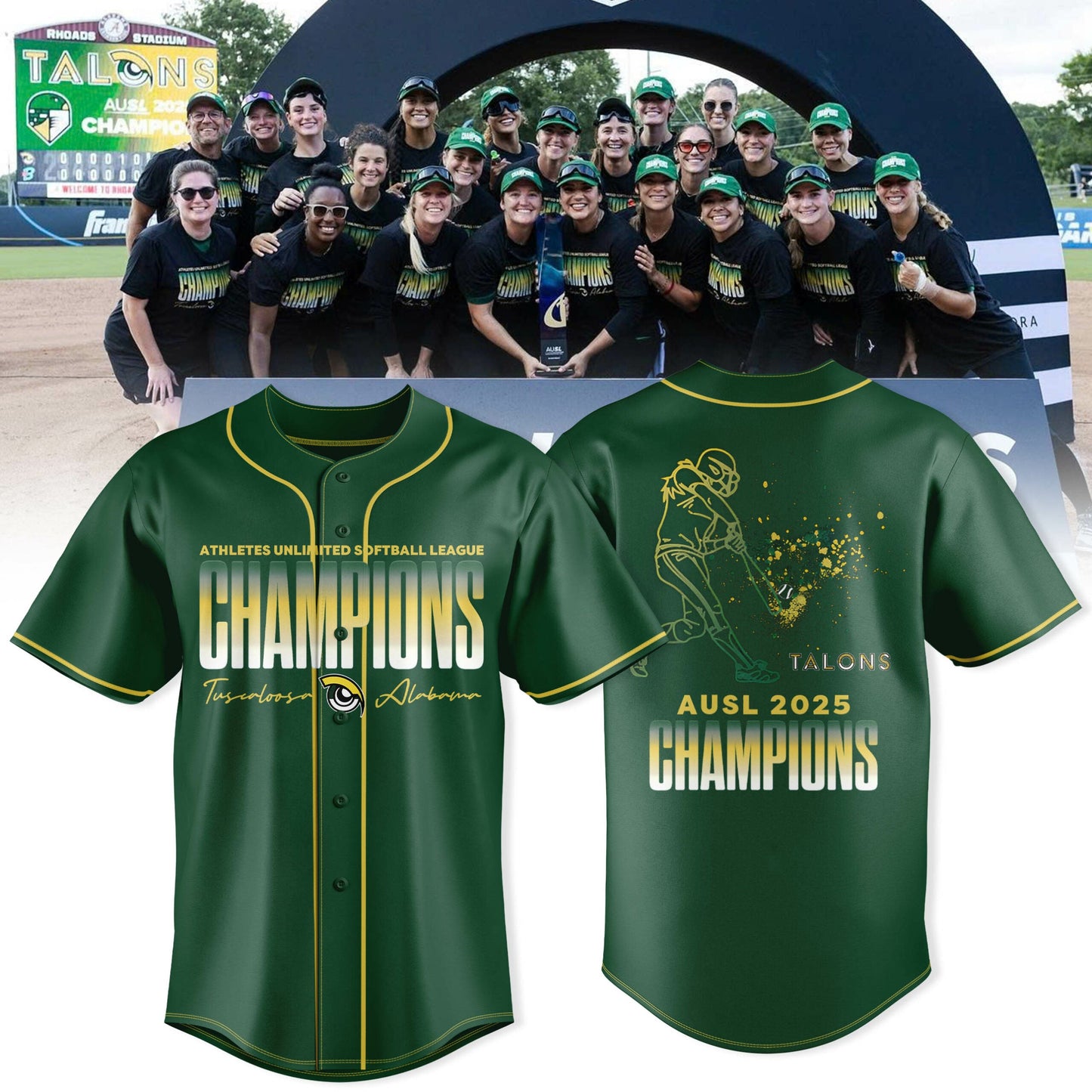 TALONS 2025 CHAMPS – CLAWS OUT, CROWNS ON Jersey