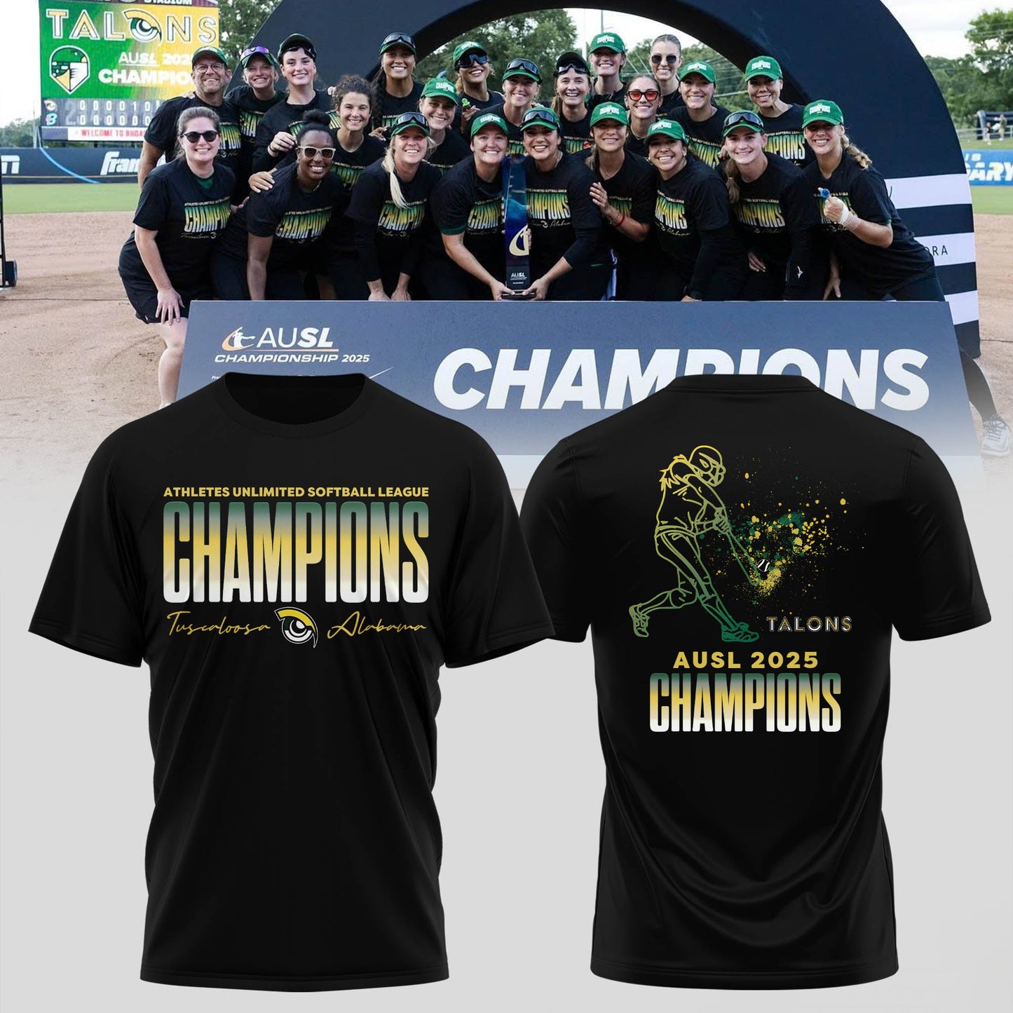TALONS 2025 CHAMPS – CLAWS OUT, CROWNS ON Tshirt