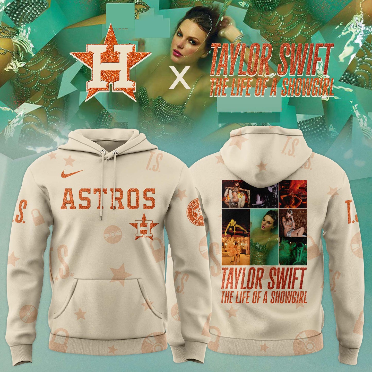 MLB x Taylor Swift “The Life of a Showgirl” 2025 Limited Editions Jersey Hoodie