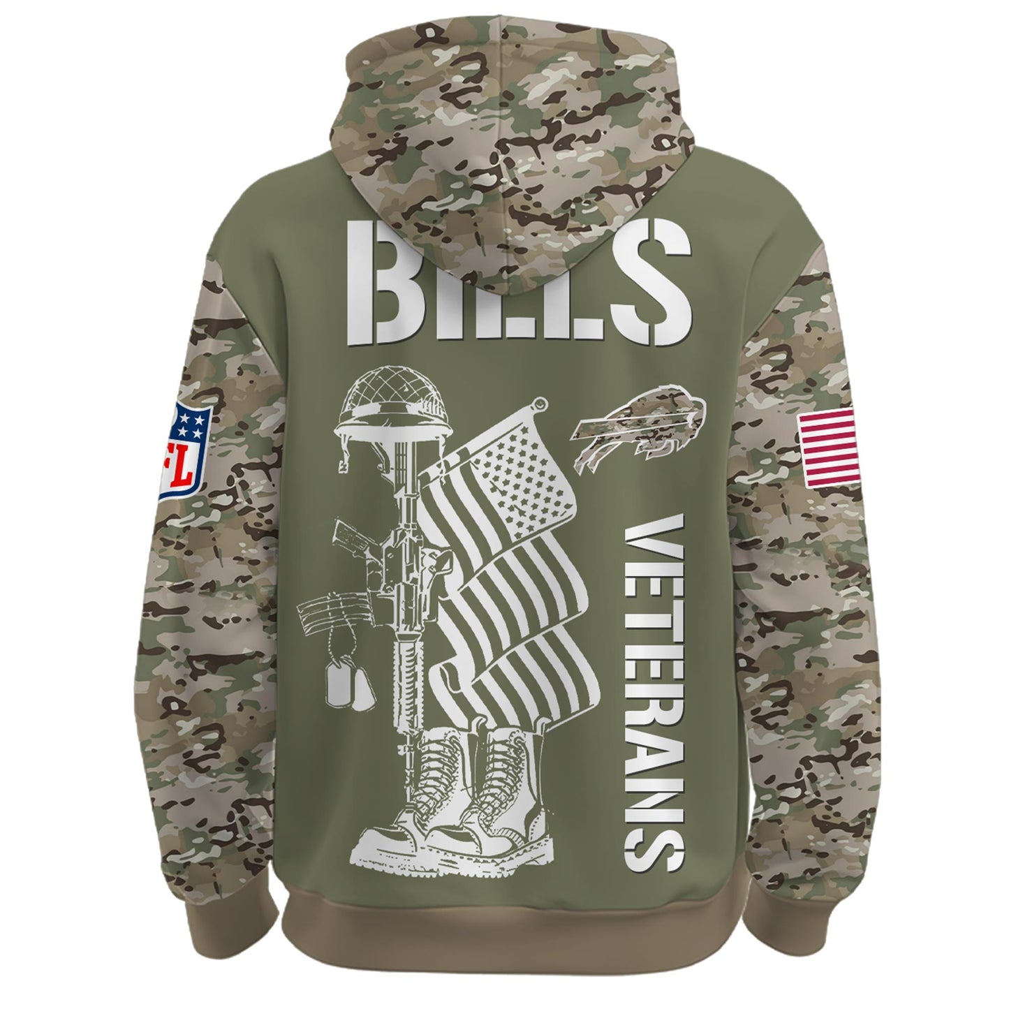 Buffalo Bills - Veteran Day 2025 Hoodie Limited Edions