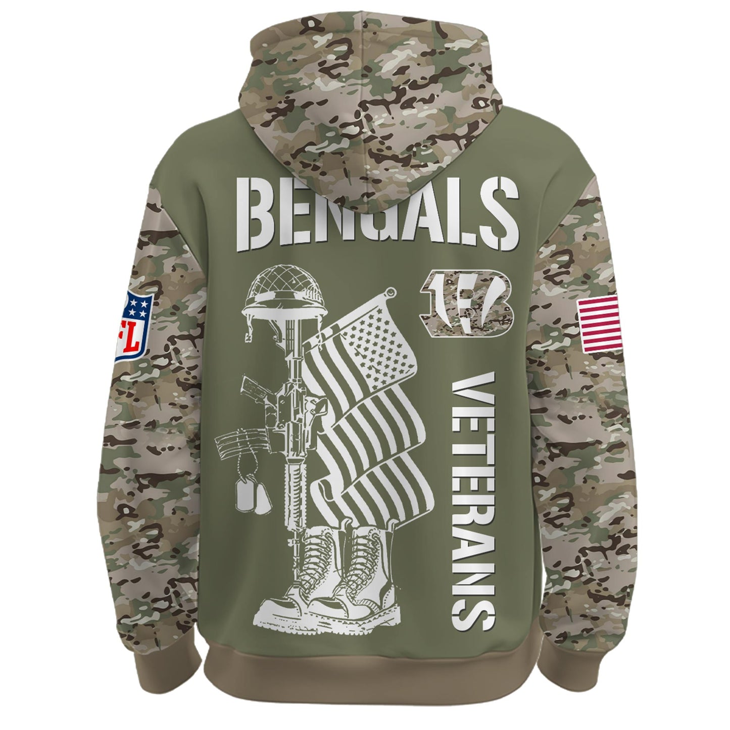 Cincinnati Bengals - Veteran Day 2025 Hoodie Limited Edions