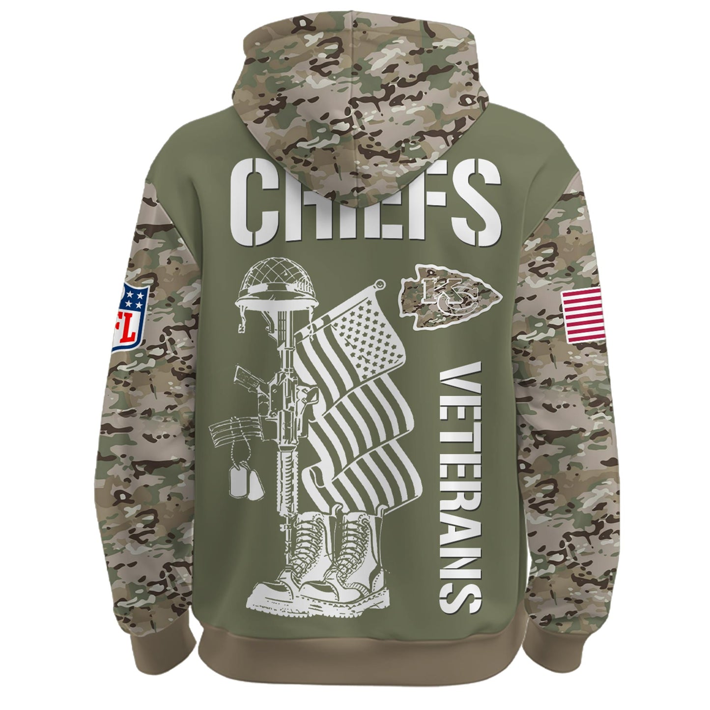 Kansas City Chiefs - Veteran Day 2025 Hoodie Limited Edions