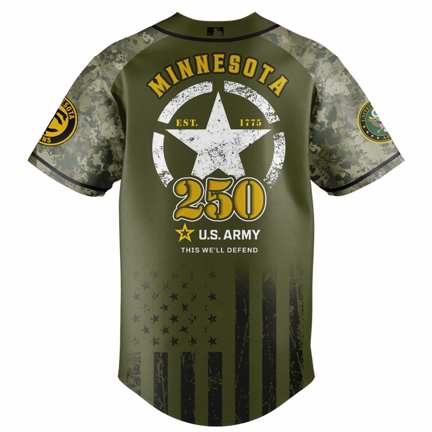 Minnesota Twins MLB x 250 U.S. ARMY Jersey 03