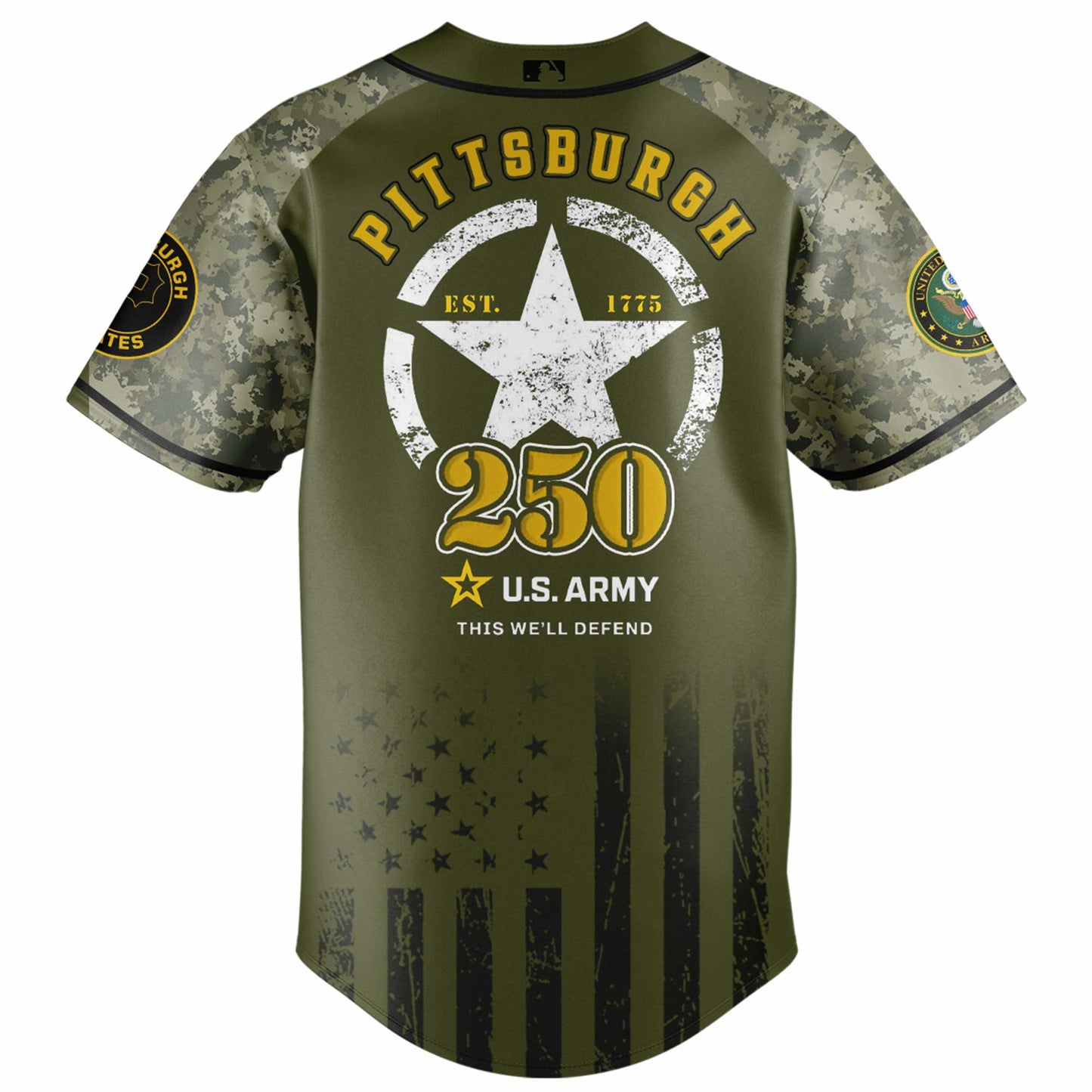 Pittsburgh Pirates MLB x 250 U.S. ARMY Jersey 03