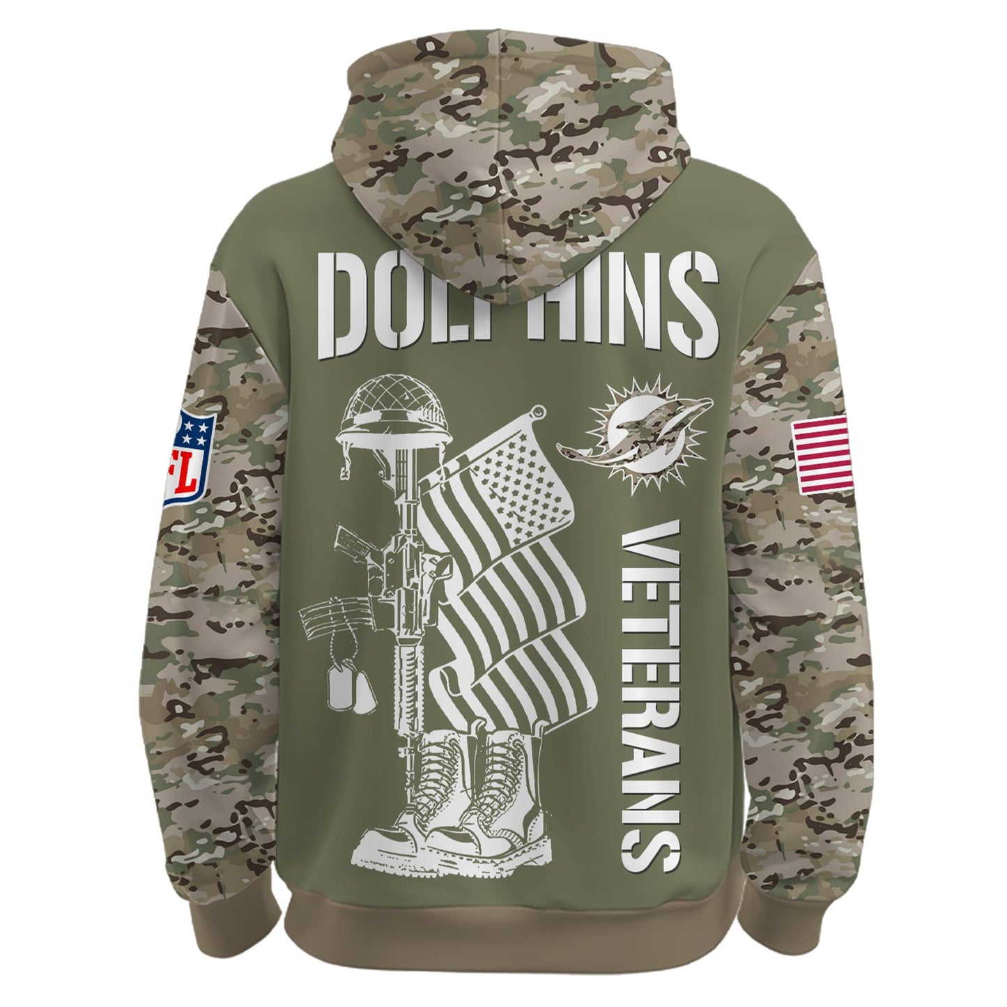 Miami Dolphins - Veteran Day 2025 Hoodie Limited Edions