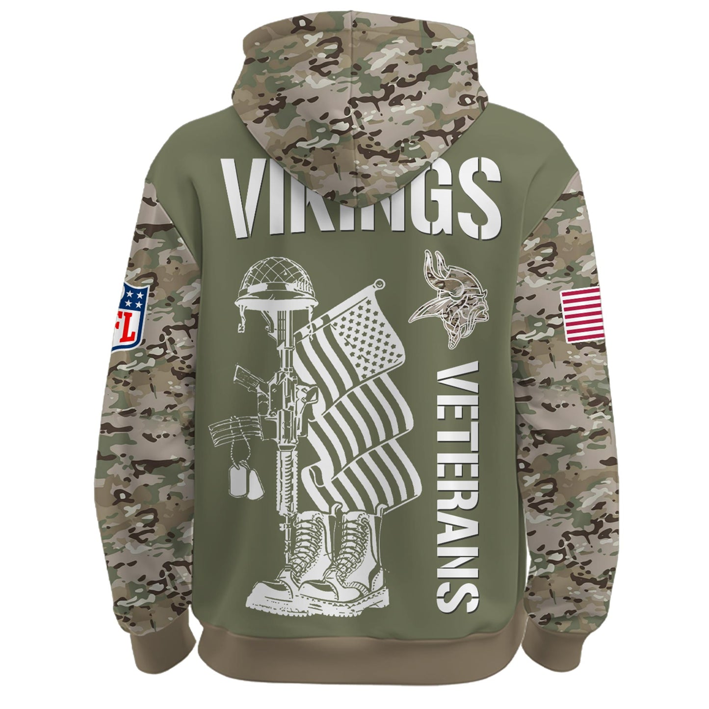 Minnesota Vikings - Veteran Day 2025 Hoodie Limited Edions
